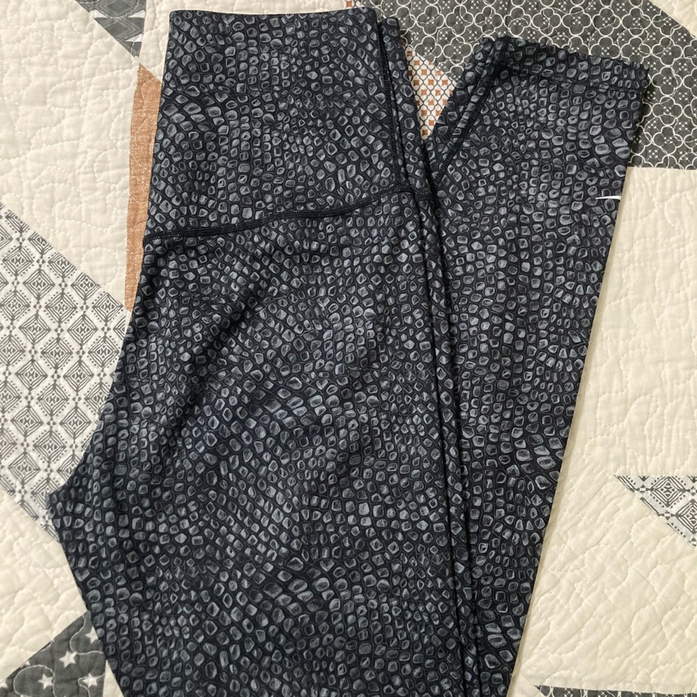 Nike Black and Gray Dri-FIT Leggings